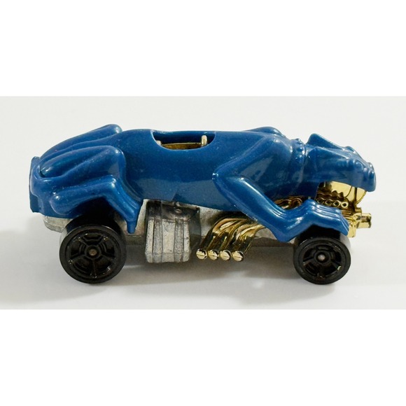 Hot Wheels Other - Hot Wheels Ratmobile Kids 1:64 Blue Gold Engine Diecast Car 1985